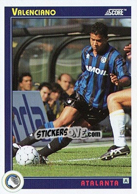 Sticker Valeciano - Italian League 1993 n. 53 - Score