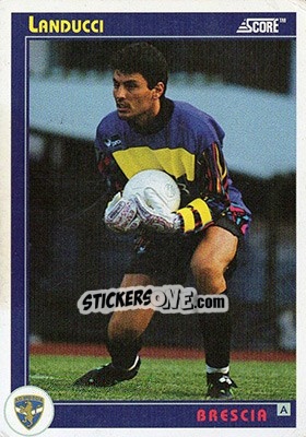 Sticker Landucci - Italian League 1993 n. 56 - Score