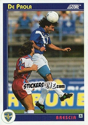 Figurina De Paola - Italian League 1993 - Score