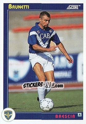 Sticker Brunetti - Italian League 1993 n. 60 - Score
