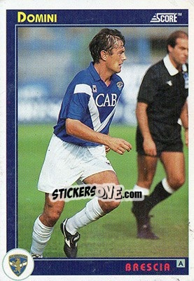 Sticker Domini - Italian League 1993 n. 63 - Score