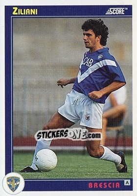 Figurina Ziliani - Italian League 1993 - Score
