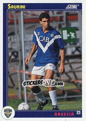 Sticker Saurini - Italian League 1993 - Score