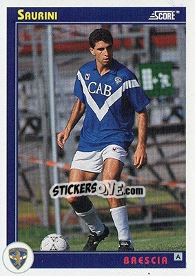 Sticker Saurini - Italian League 1993 n. 71 - Score
