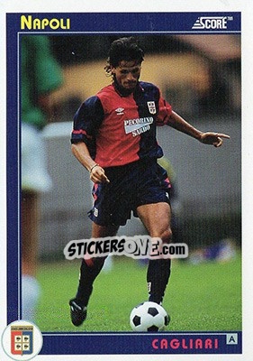 Figurina Napoli - Italian League 1993 - Score