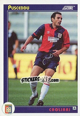 Sticker Puscedu - Italian League 1993 n. 76 - Score
