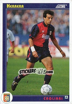 Cromo J. Oscar Herrera - Italian League 1993 - Score