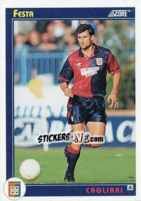 Sticker Festa - Italian League 1993 n. 78 - Score