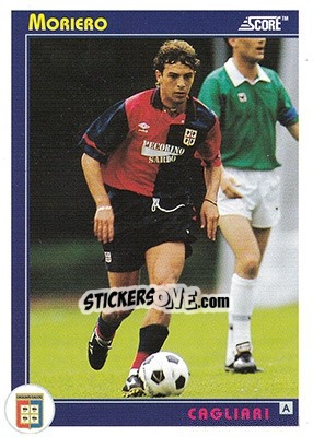 Sticker Moriero - Italian League 1993 n. 80 - Score