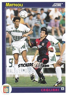 Figurina Matteoli - Italian League 1993 - Score