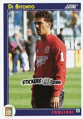 Sticker Di Bitonto - Italian League 1993 - Score