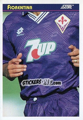 Sticker Fiorentina - Italian League 1993 n. 91 - Score