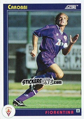 Sticker Carobbi - Italian League 1993 - Score