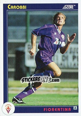 Sticker Carobbi - Italian League 1993 n. 94 - Score