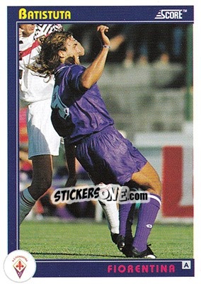 Sticker Batistuta - Italian League 1993 n. 100 - Score