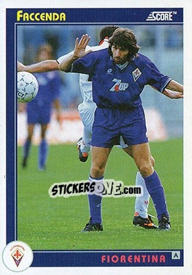 Figurina Faccenda - Italian League 1993 - Score