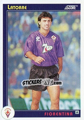 Sticker Latorre - Italian League 1993 - Score
