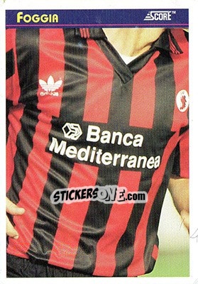 Sticker Foggia - Italian League 1993 - Score