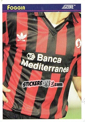 Sticker Foggia - Italian League 1993 n. 109 - Score