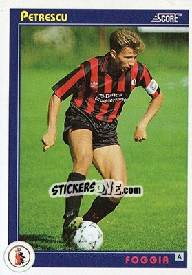 Sticker Petrescu - Italian League 1993 - Score