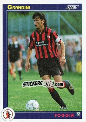 Sticker Grandini - Italian League 1993 n. 112 - Score