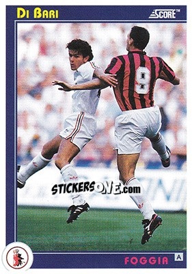 Figurina Di Bari - Italian League 1993 - Score