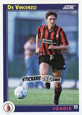 Figurina De Vincenzo - Italian League 1993 - Score