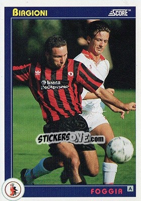 Sticker Biagioni - Italian League 1993 n. 120 - Score