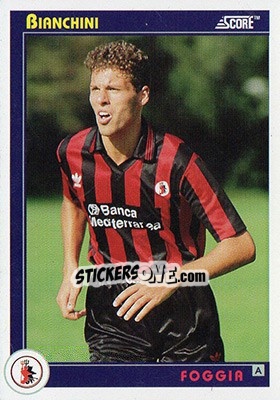 Sticker Bianchini - Italian League 1993 n. 122 - Score