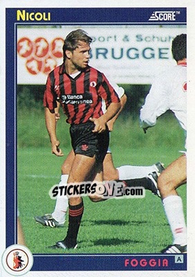 Cromo Luigi Nicoli - Italian League 1993 - Score