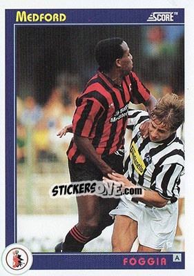 Cromo Medford - Italian League 1993 - Score