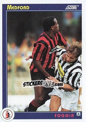Sticker Medford - Italian League 1993 n. 124 - Score