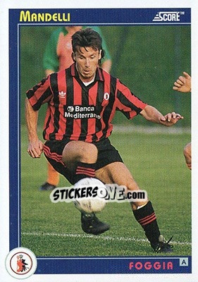 Sticker Mandelli - Italian League 1993 n. 125 - Score