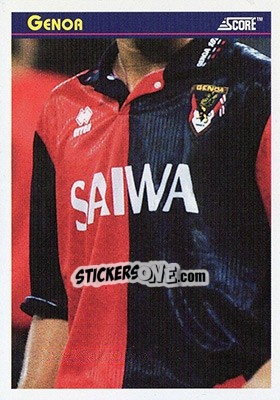 Sticker Genoa - Italian League 1993 - Score