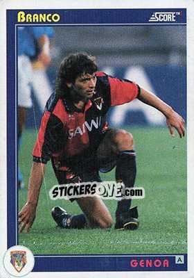 Sticker Branko - Italian League 1993 - Score