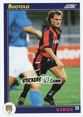 Sticker Ruotolo - Italian League 1993 n. 131 - Score