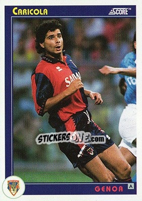 Sticker Caricola - Italian League 1993 n. 132 - Score