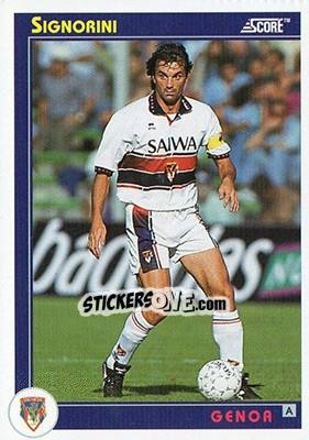 Sticker Signorini - Italian League 1993 n. 133 - Score