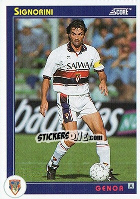 Sticker Signorini - Italian League 1993 - Score