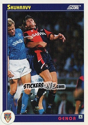 Sticker Skuhravu - Italian League 1993 - Score