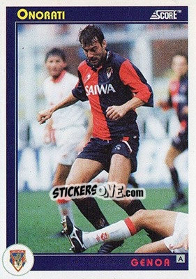 Sticker Onorati - Italian League 1993 n. 137 - Score