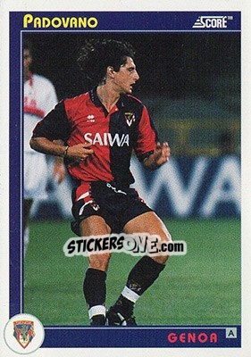 Figurina Padovano - Italian League 1993 - Score