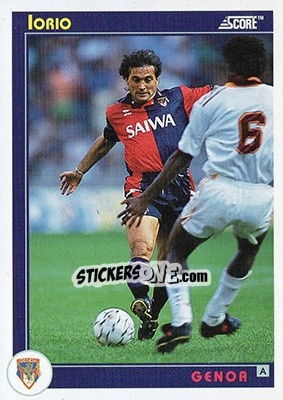 Sticker Lorio - Italian League 1993 n. 144 - Score