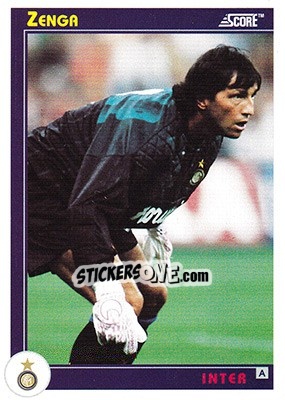 Figurina Zenga - Italian League 1993 - Score