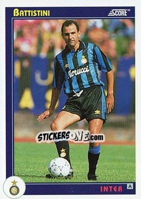 Figurina Battistini - Italian League 1993 - Score
