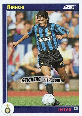 Sticker Bianchi - Italian League 1993 n. 152 - Score
