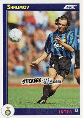 Sticker Shalimov - Italian League 1993 n. 153 - Score