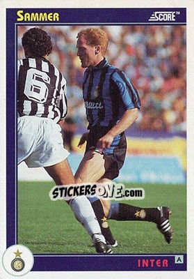Figurina Sammer - Italian League 1993 - Score