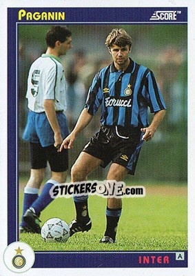 Sticker Paganin - Italian League 1993 - Score