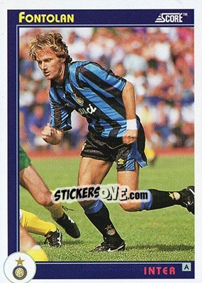 Sticker Fontolan - Italian League 1993 n. 160 - Score